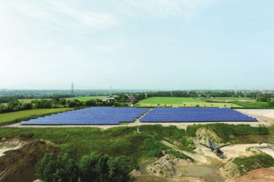 Osio Sopra, 
inaugurato il nuovo 
parco fotovoltaico 
realizzato 
da Orobica Inerti