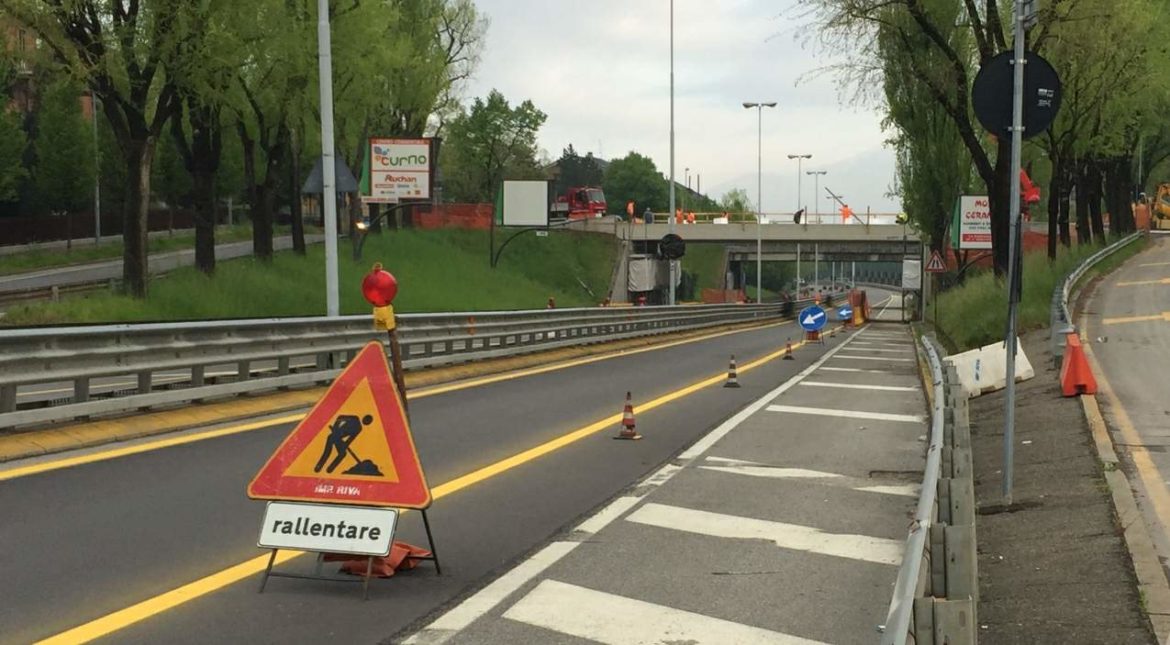 Lavori al ponte di Monterosso, Circonvallazione chiusa al traffico