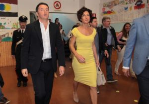 Renzi e la moglie Agnese