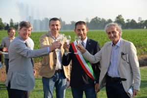 reduzzi, scaini e Gatti con il sindaco di Bolgare Serughetti