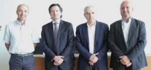 Da sinistra, Alberto Brivio, Edoardo Ranzini, Giorgio Ambrosionie Angelo Carrara 