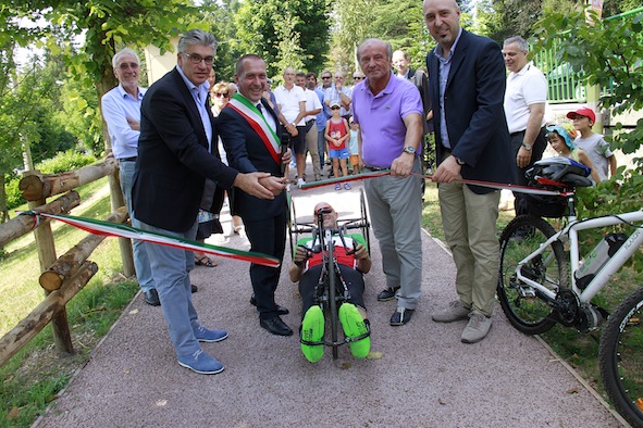 Castione, inaugurata la nuova pista ciclabile