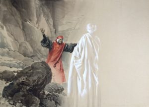 Dante e l'ombra di Virgilio