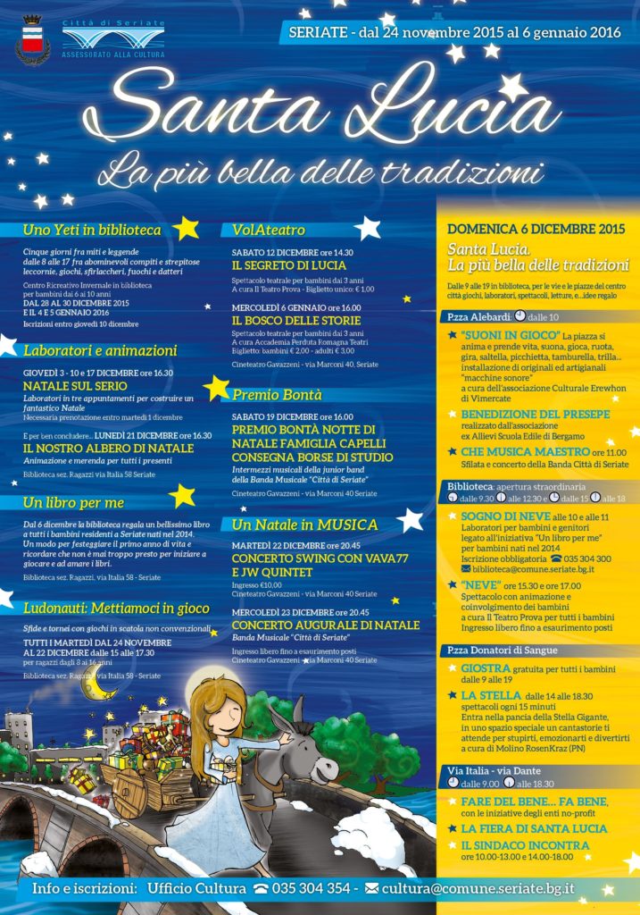 Santa Lucia 2015 - Seriate - manifesto
