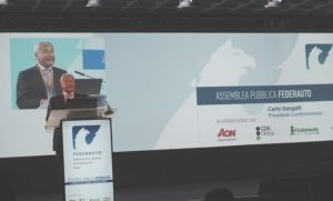 Carlo Sangalli all'assemblea di Federauto