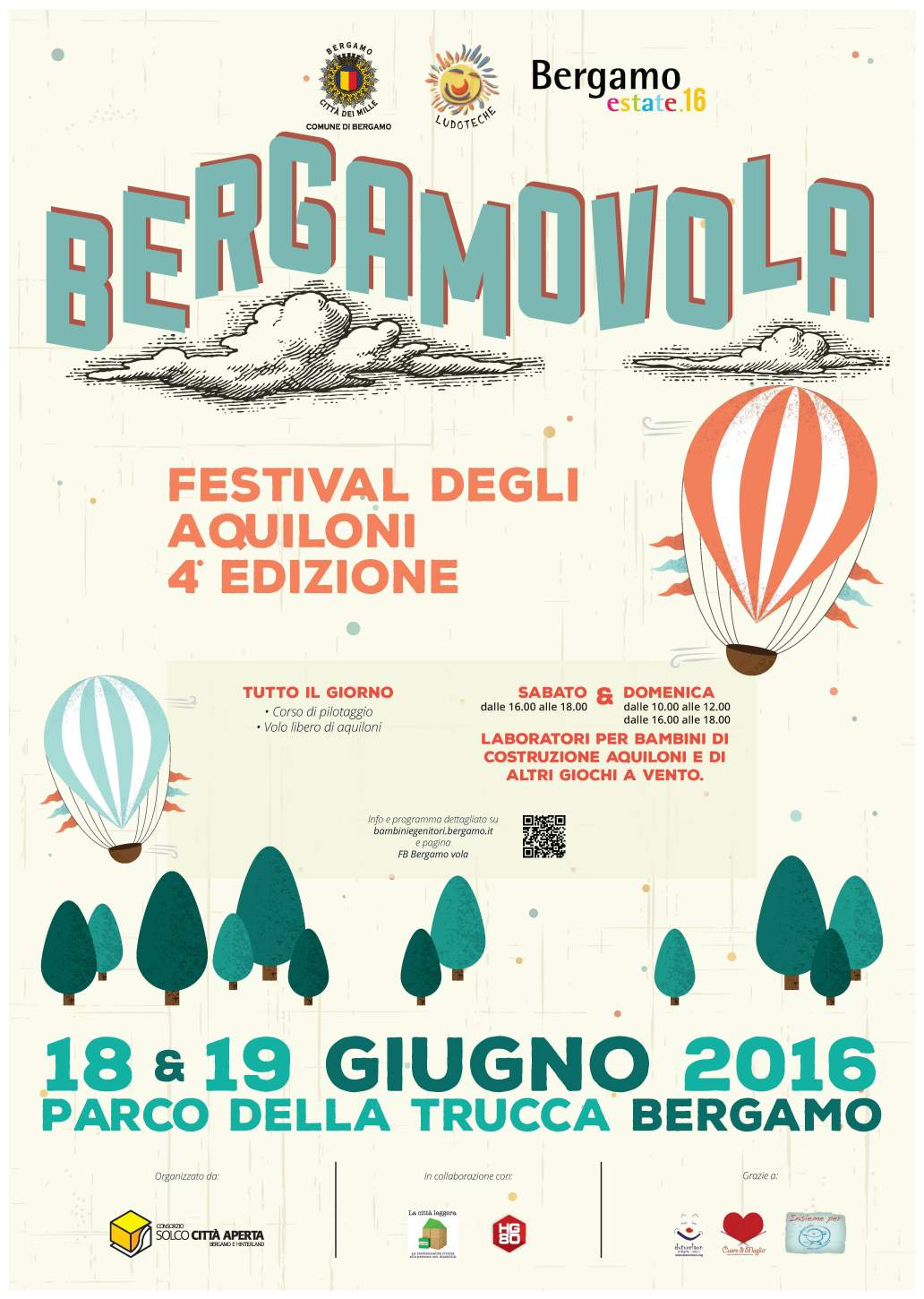 BergamoVola, fine settimana col festival solidale degli aquiloni
