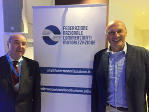Loreno Epis con il presidente di Federmotorizzazione, Simonpaolo Buongiardino
