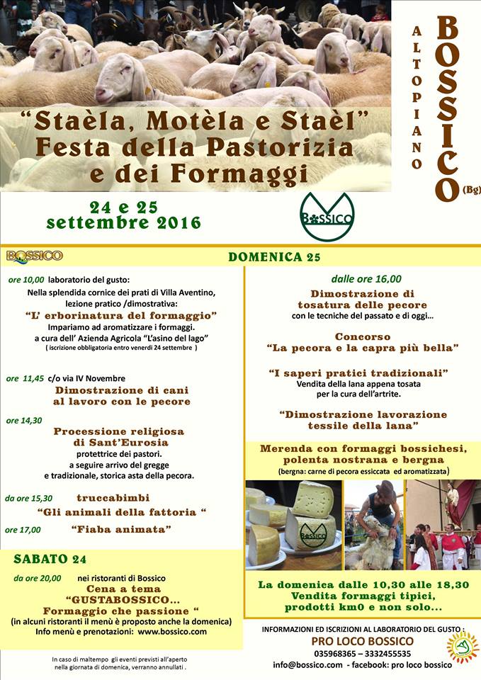 A Bossico torna la festa dei formaggi e della pastorizia La Rassegna