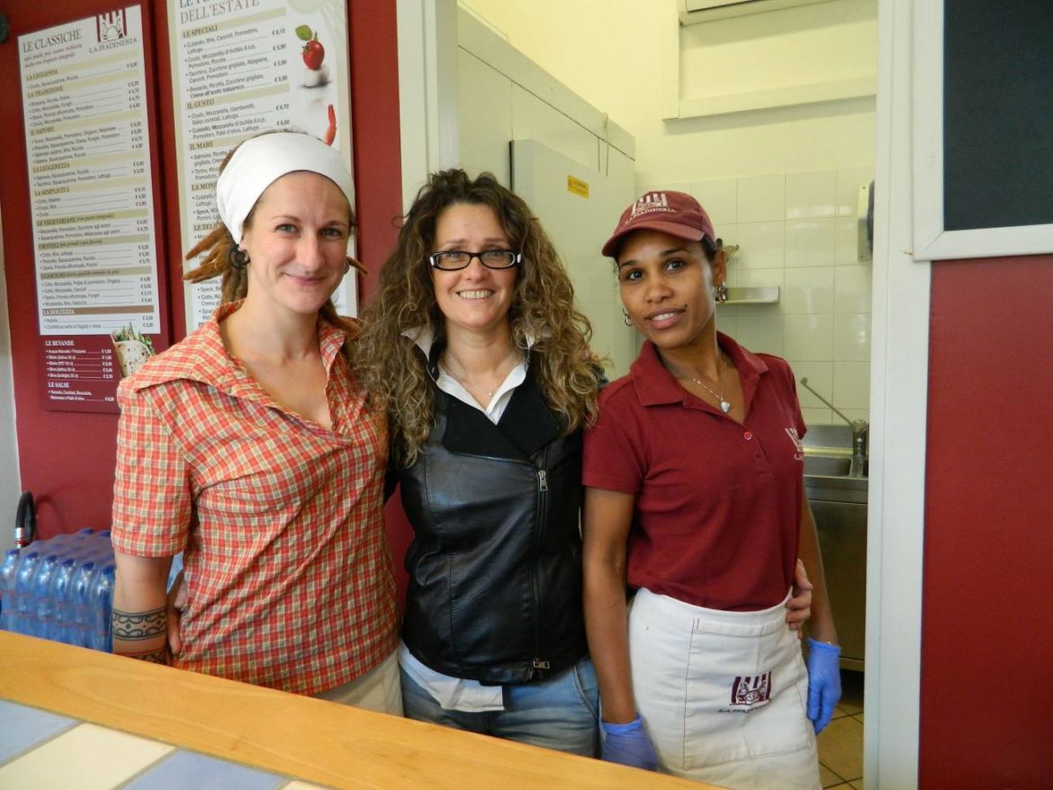 Nicoletta e la piadina, amore al primo morso