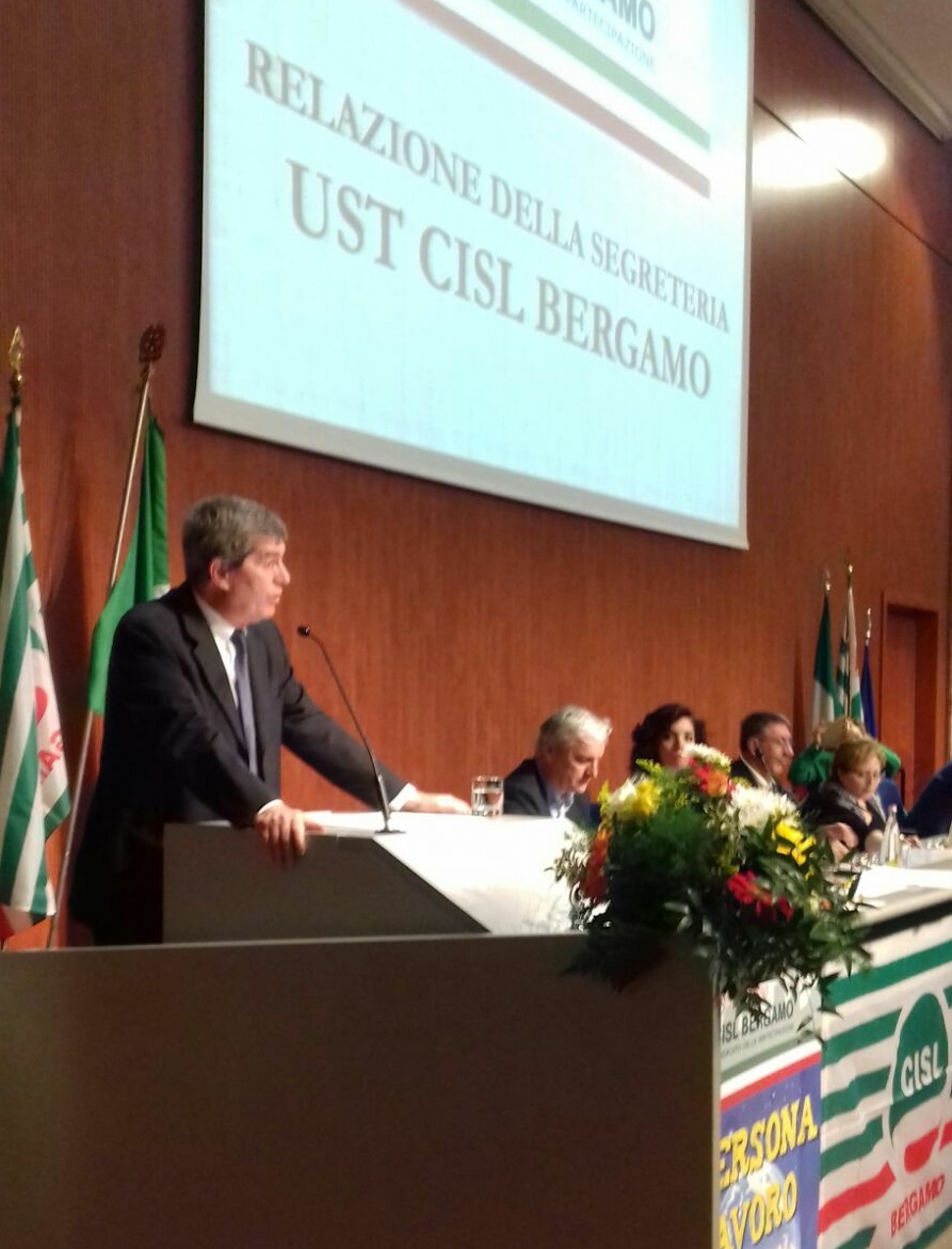 Il congresso della Cisl, Piccinini: “Bergamo torni protagonista: un’alleanza sul territorio per lavoro e welfare”