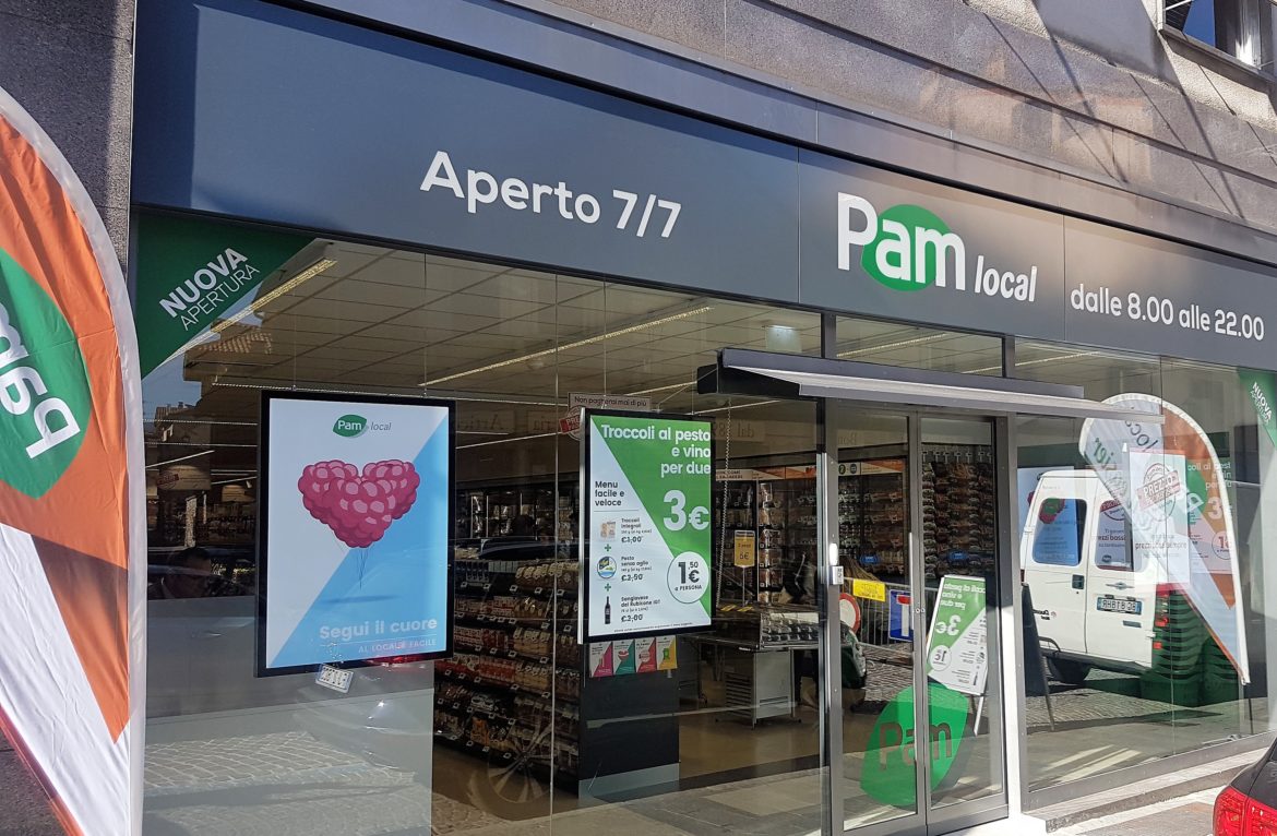 Supermercati, in Borgo Palazzo è arrivato Pam local. Aperto tutti i giorni fino alle 22