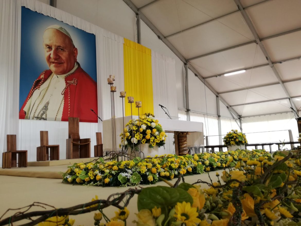 Più di 5mila fiori e 30 flower designer per accogliere Papa Giovanni