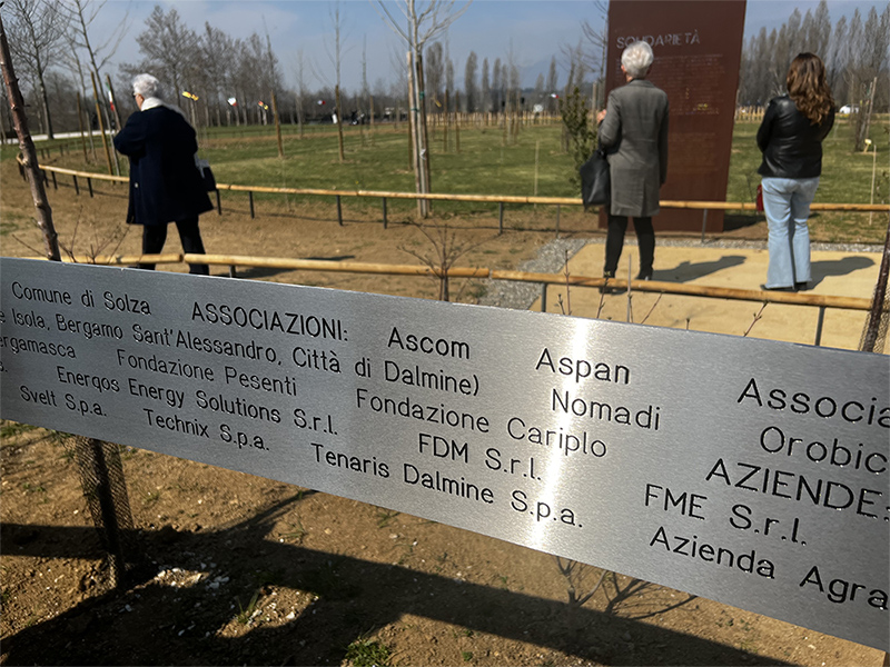Inaugurato il Bosco della memoria in ricordo delle vittime Covid