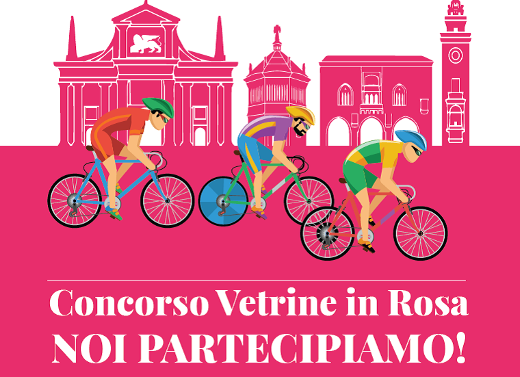Vetrine in rosa per la tappa del Giro d’Italia. Premiazione lunedì 22 in Ascom