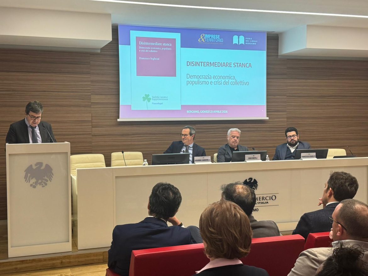 Disintermediare stanca, con Imprese & Territorio focus sui corpi intermediLa presentazione del saggio di Francesco Seghezzi in Confcommercio Bergamo nell'ambito della Fiera dei Librai